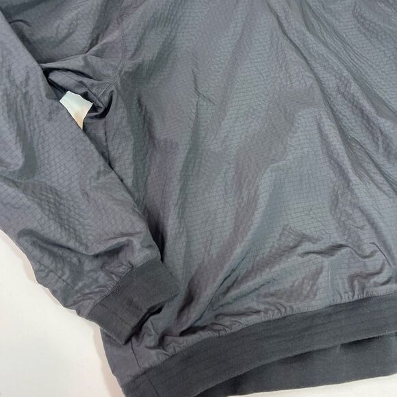 Nike Golf Windbreaker Men's XL Black Graph Pattern Elastic Cuffs Hem Zip Pockets - Picture 2 of 16